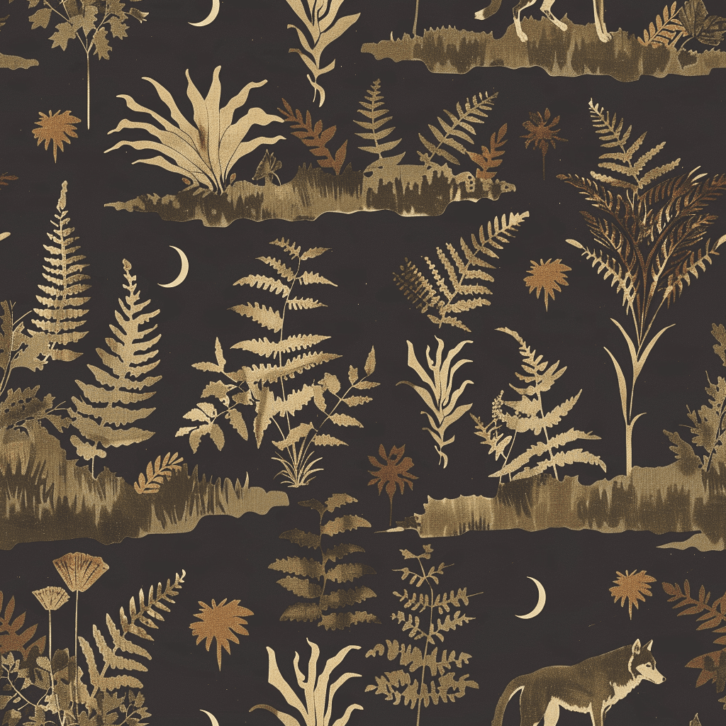 Wolf at Dusk Wallpaper - Benton Lane Home - Painted Paper