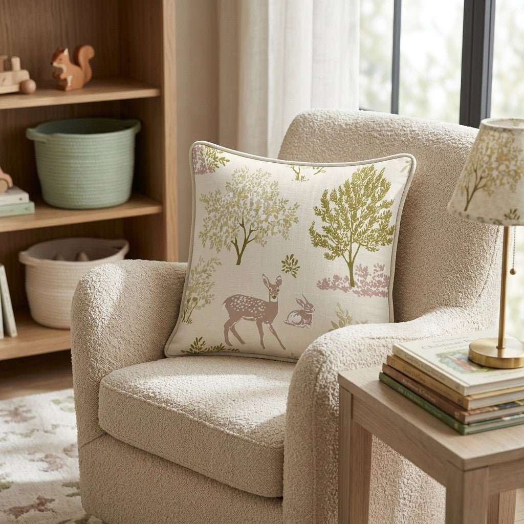 Woodland Creatures Throw Pillow - Benton Lane Home - Hillcroft Home