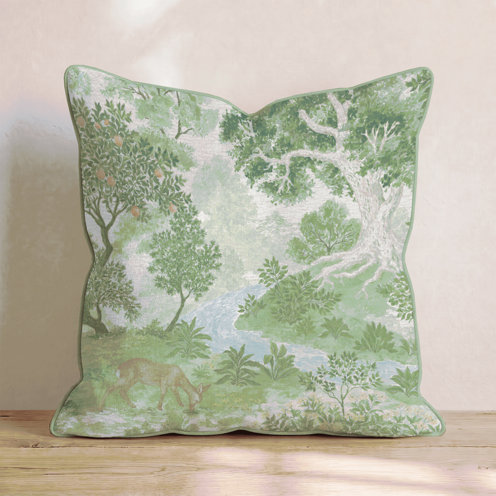 Woodland Deer Throw Pillow - Benton Lane Home - Hillcroft Home