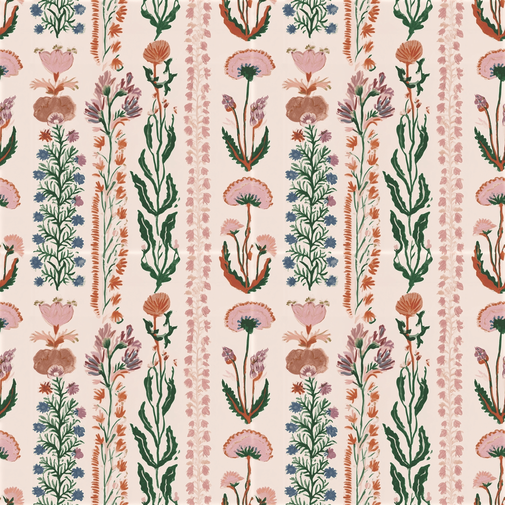 Wren & Rose - Cream Wallpaper - Benton Lane Home - Benton Lane
