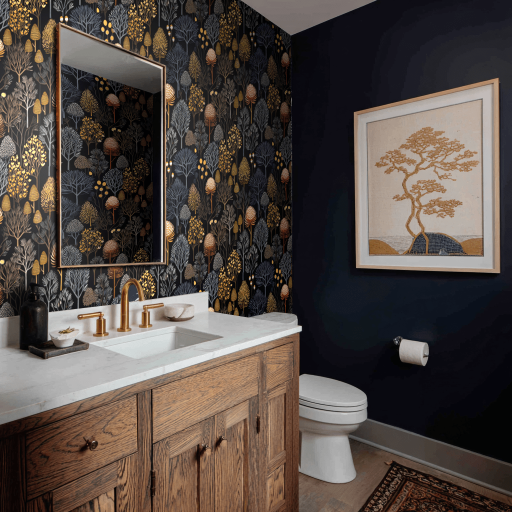 Wren Wallpaper - Benton Lane Home - Painted Paper
