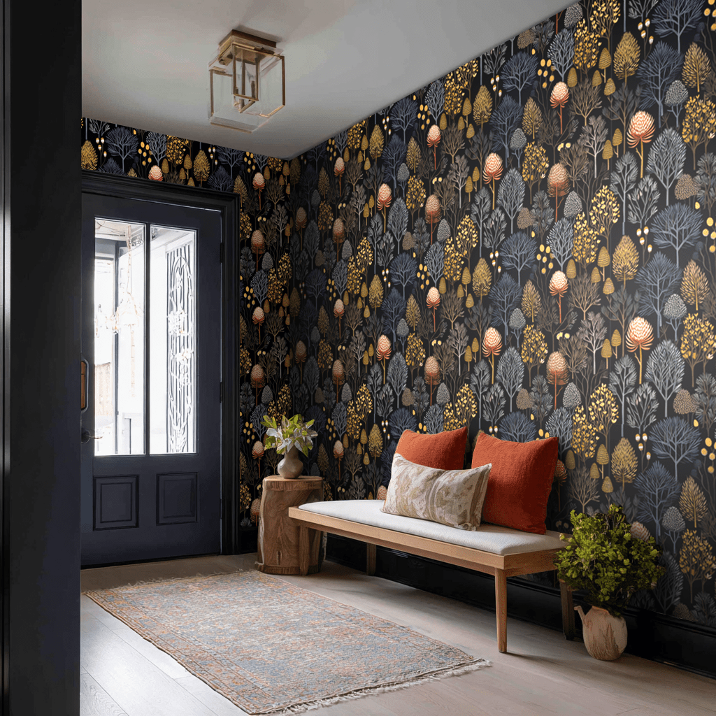 Wren Wallpaper - Painted Paper