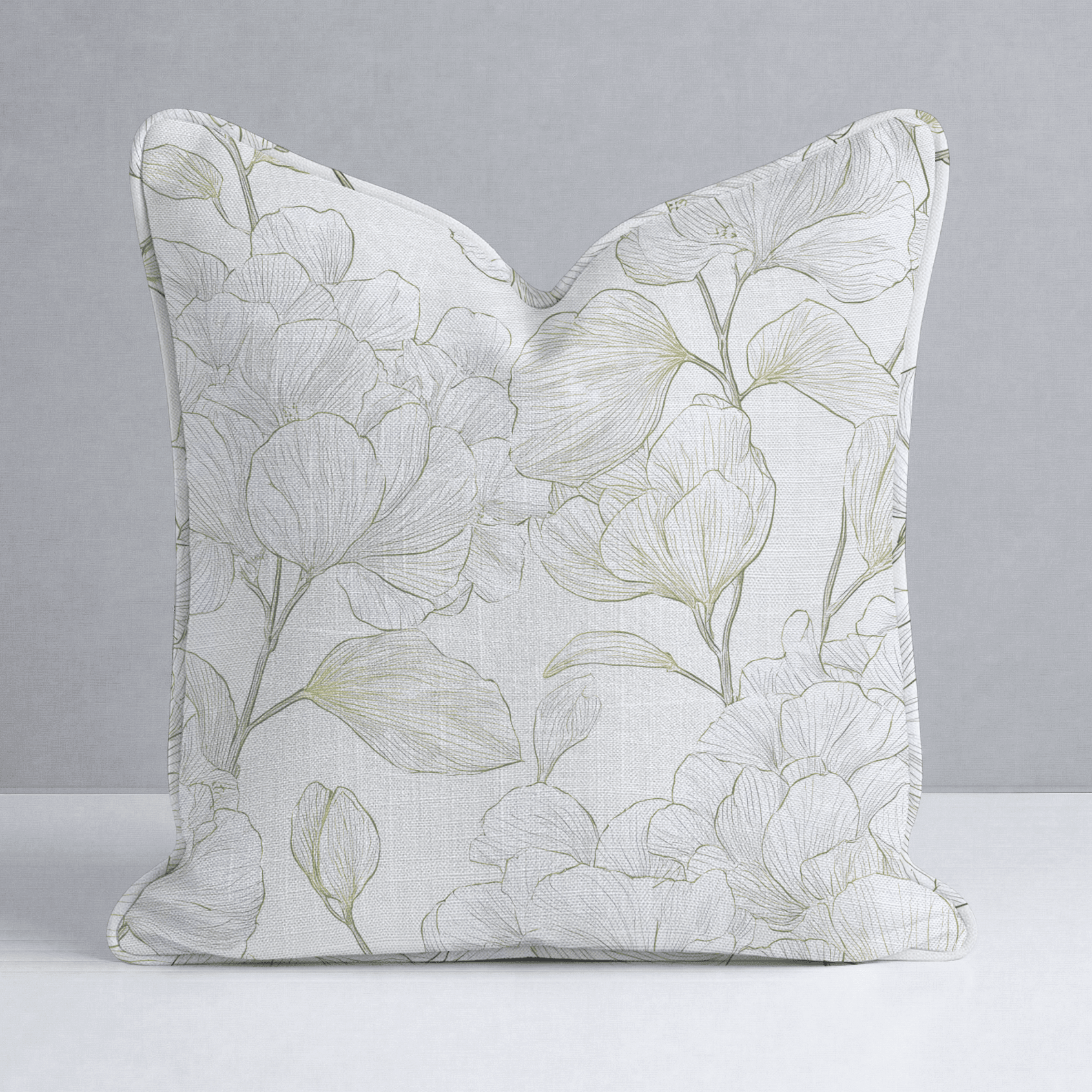 Yellow Hue Hydrangea Throw Pillow - Benton Lane Home - Lemon Park