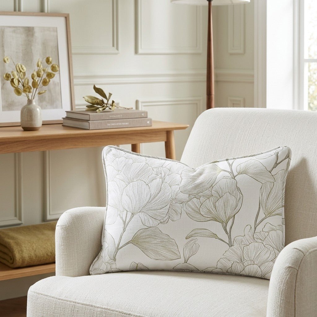 Yellow Hue Hydrangea Throw Pillow - Benton Lane Home - Lemon Park