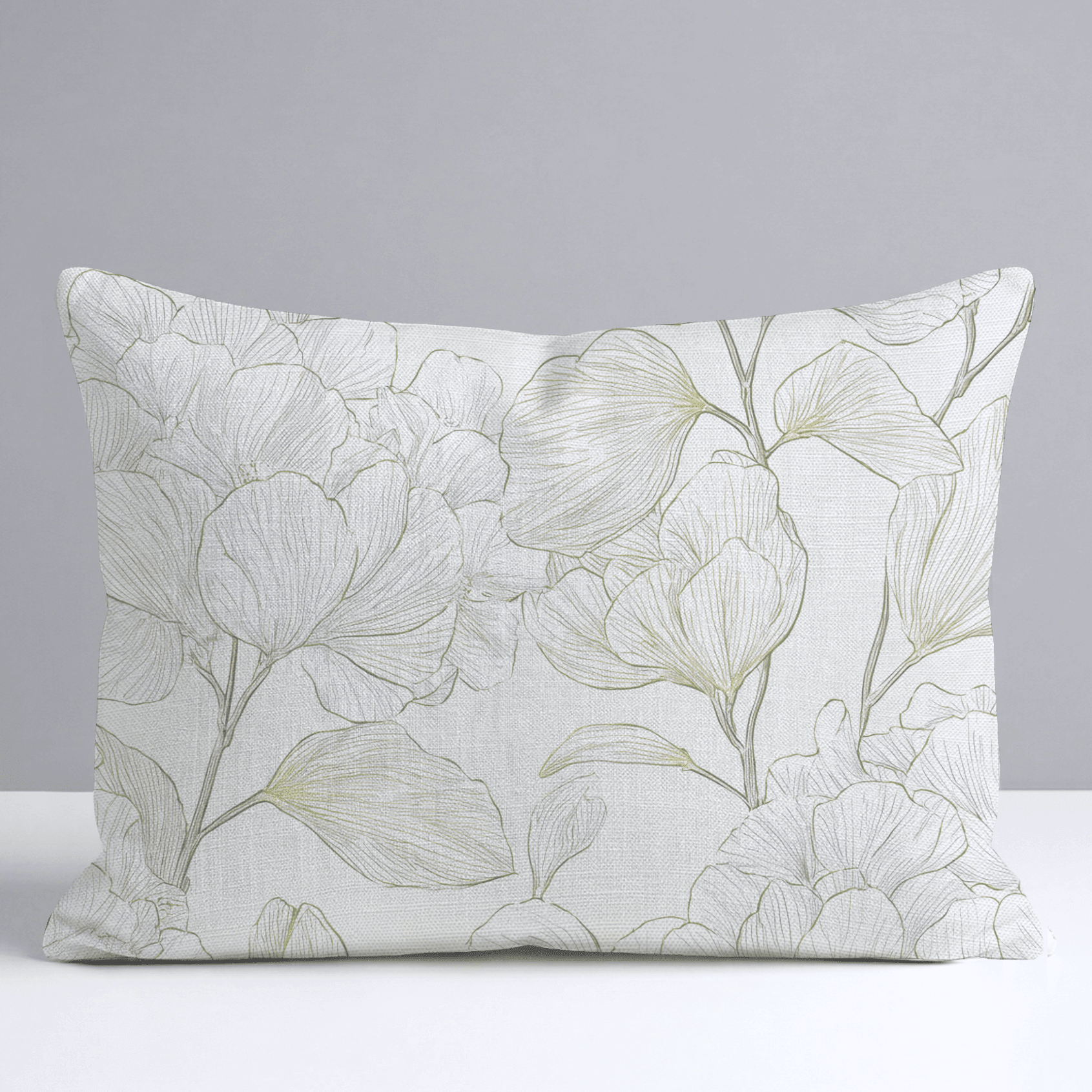 Yellow Hue Hydrangea Throw Pillow - Benton Lane Home - Lemon Park