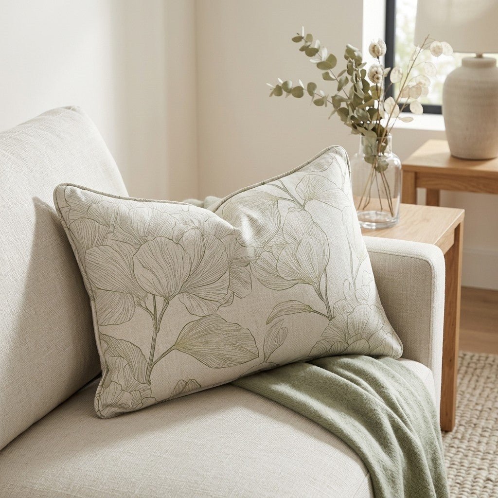 Yellow Hue Hydrangea Throw Pillow - Benton Lane Home - Lemon Park
