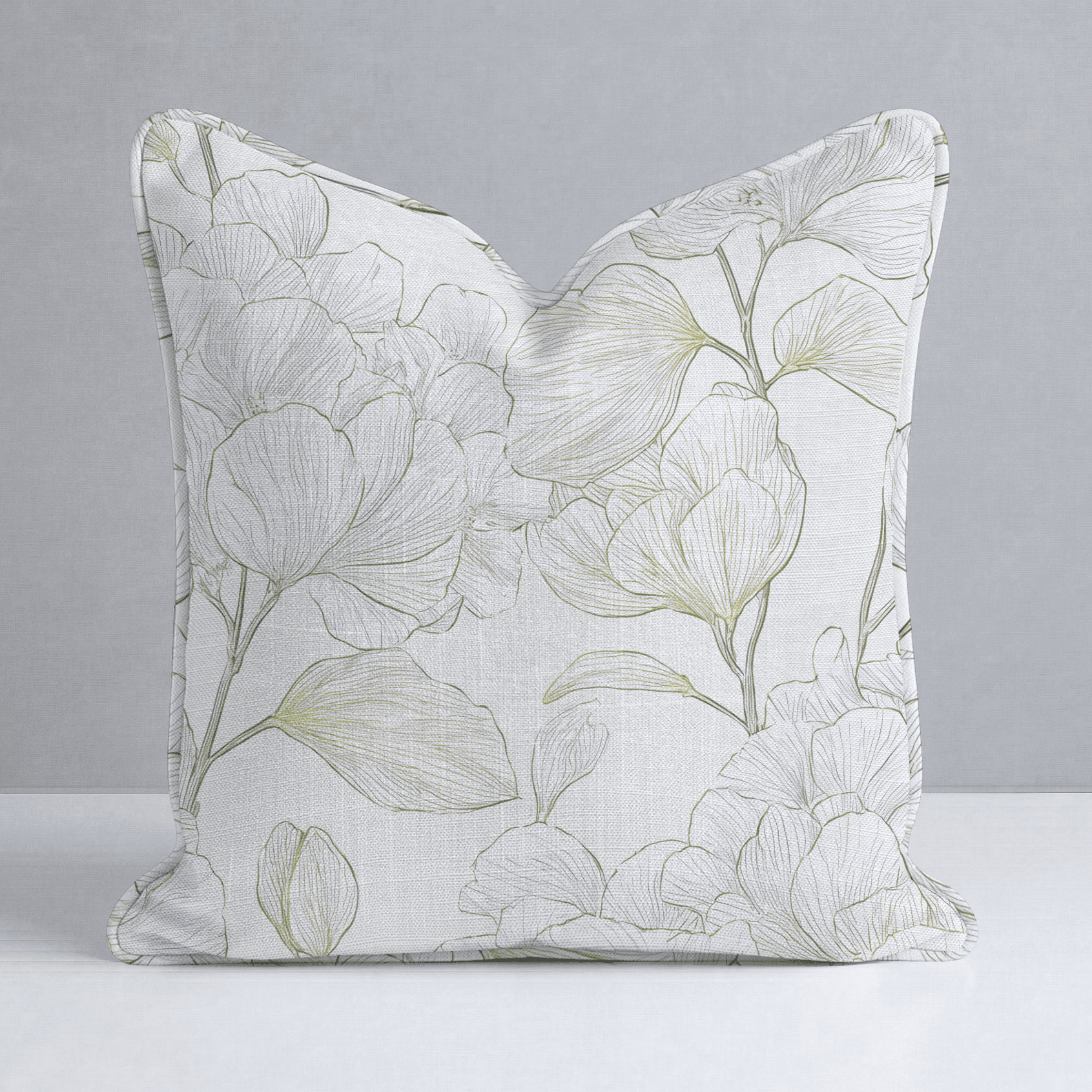 Yellow Hue Hydrangea Throw Pillow - Benton Lane Home - Lemon Park