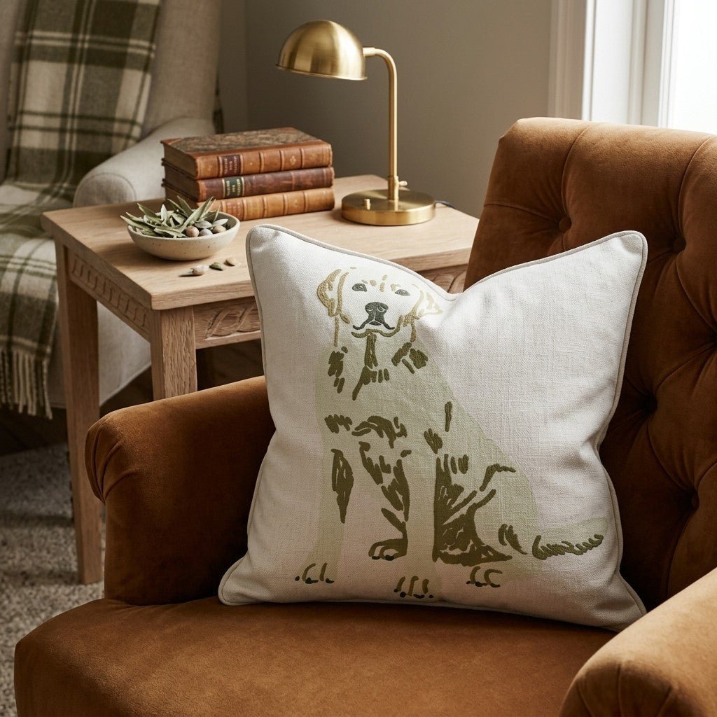 Yellow Lab Throw Pillow - Benton Lane Home - Hillcroft Home