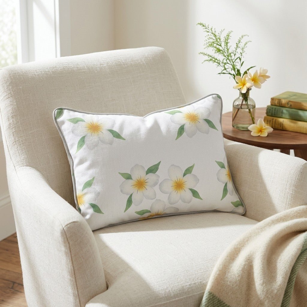 Yellow Sprouts Throw Pillow - Benton Lane Home - Lemon Park