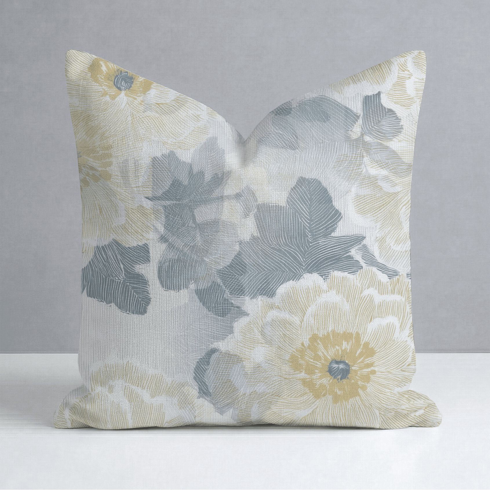 Yellow Wedding Throw Pillow - Benton Lane Home - Lemon Park