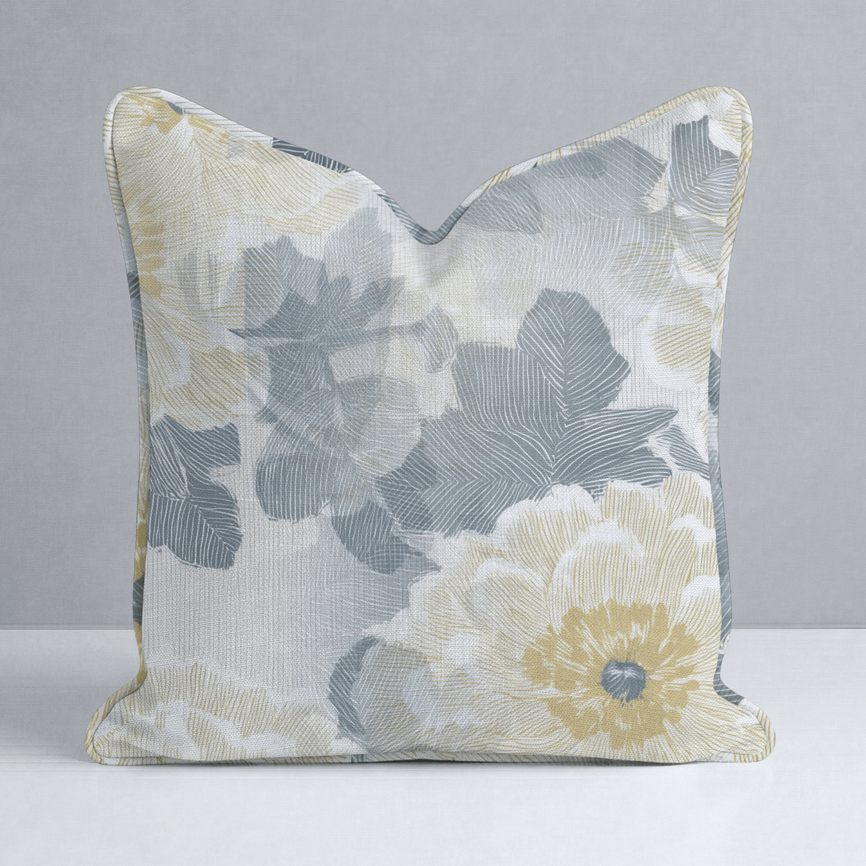 Yellow Wedding Throw Pillow - Benton Lane Home - Lemon Park