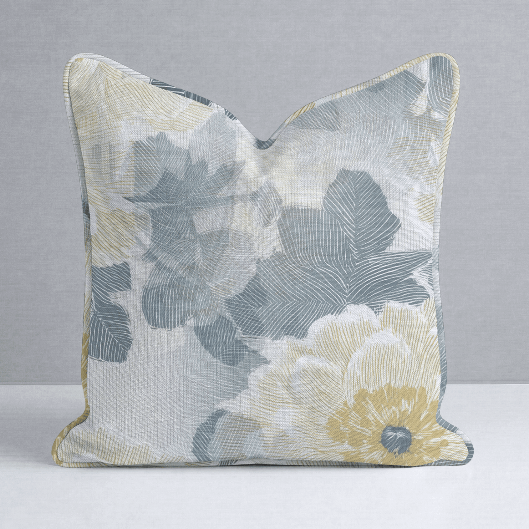 Yellow Wedding Throw Pillow - Benton Lane Home - Lemon Park