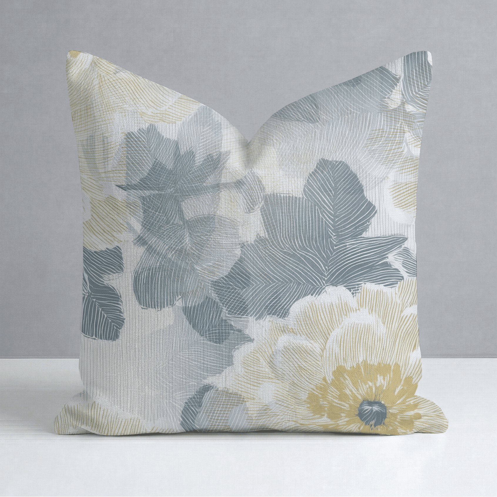 Yellow Wedding Throw Pillow - Benton Lane Home - Lemon Park