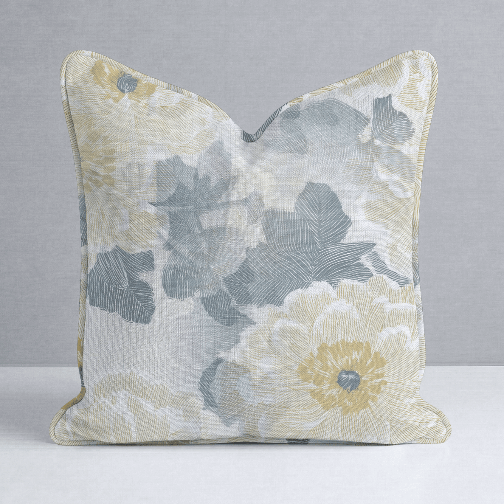 Yellow Wedding Throw Pillow - Benton Lane Home - Lemon Park