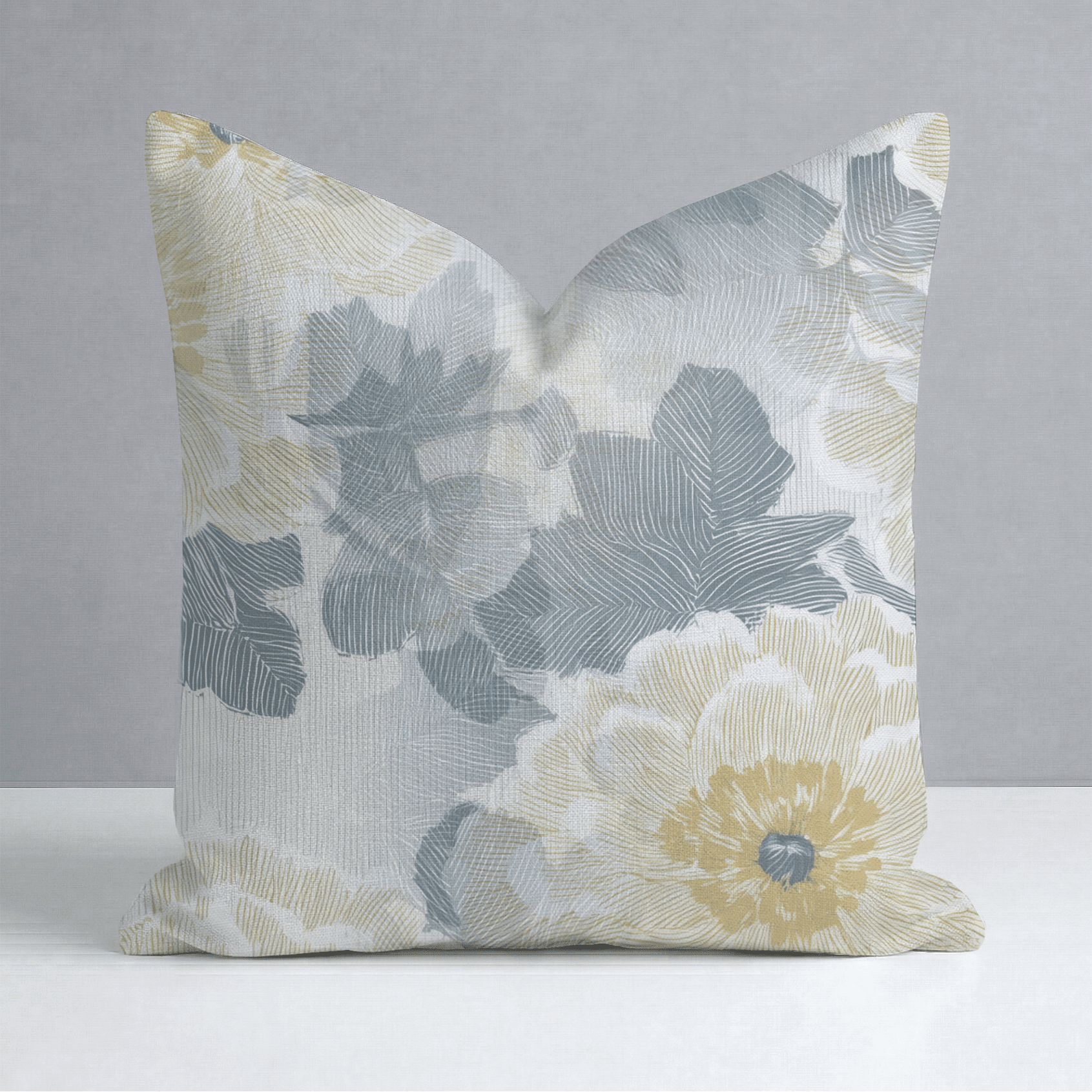 Yellow Wedding Throw Pillow - Benton Lane Home - Lemon Park