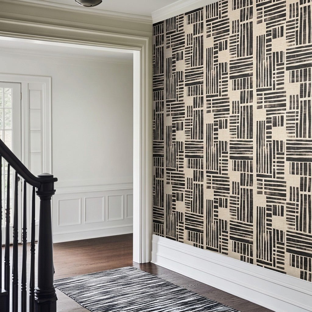 Zane Faux Grasscloth Wallpaper - Painted Paper