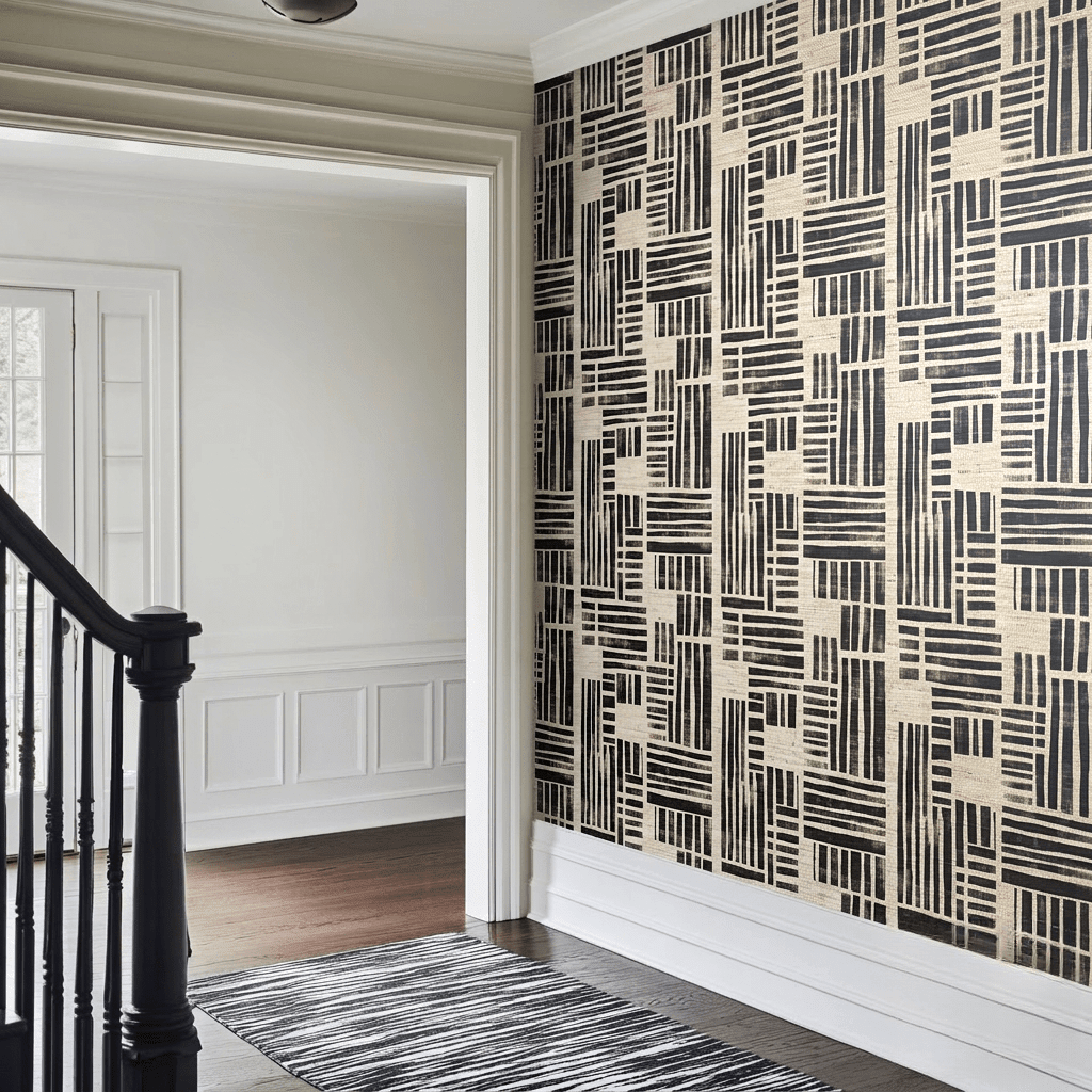Zane Faux Grasscloth Wallpaper - Benton Lane Home - Painted Paper
