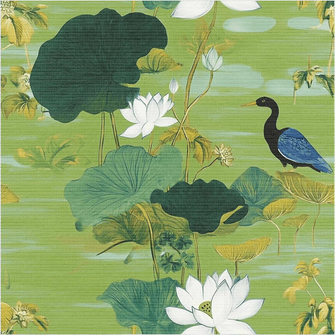 Zhen Faux Grasscloth Wallpaper - Painted Paper