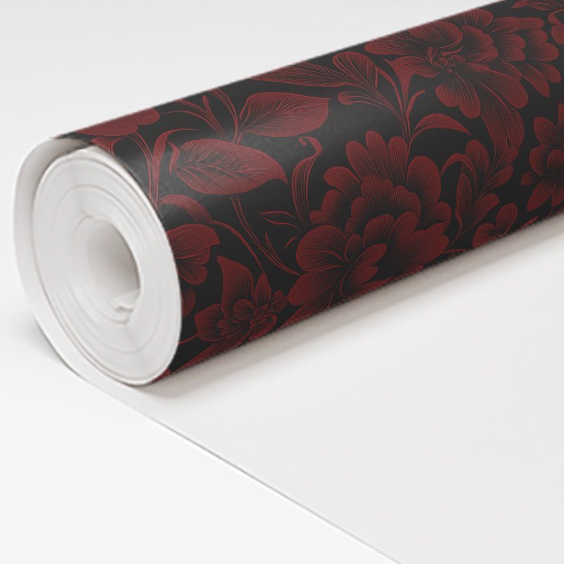 Zinfandel Bloom Wallpaper - Benton Lane Home - Painted Paper
