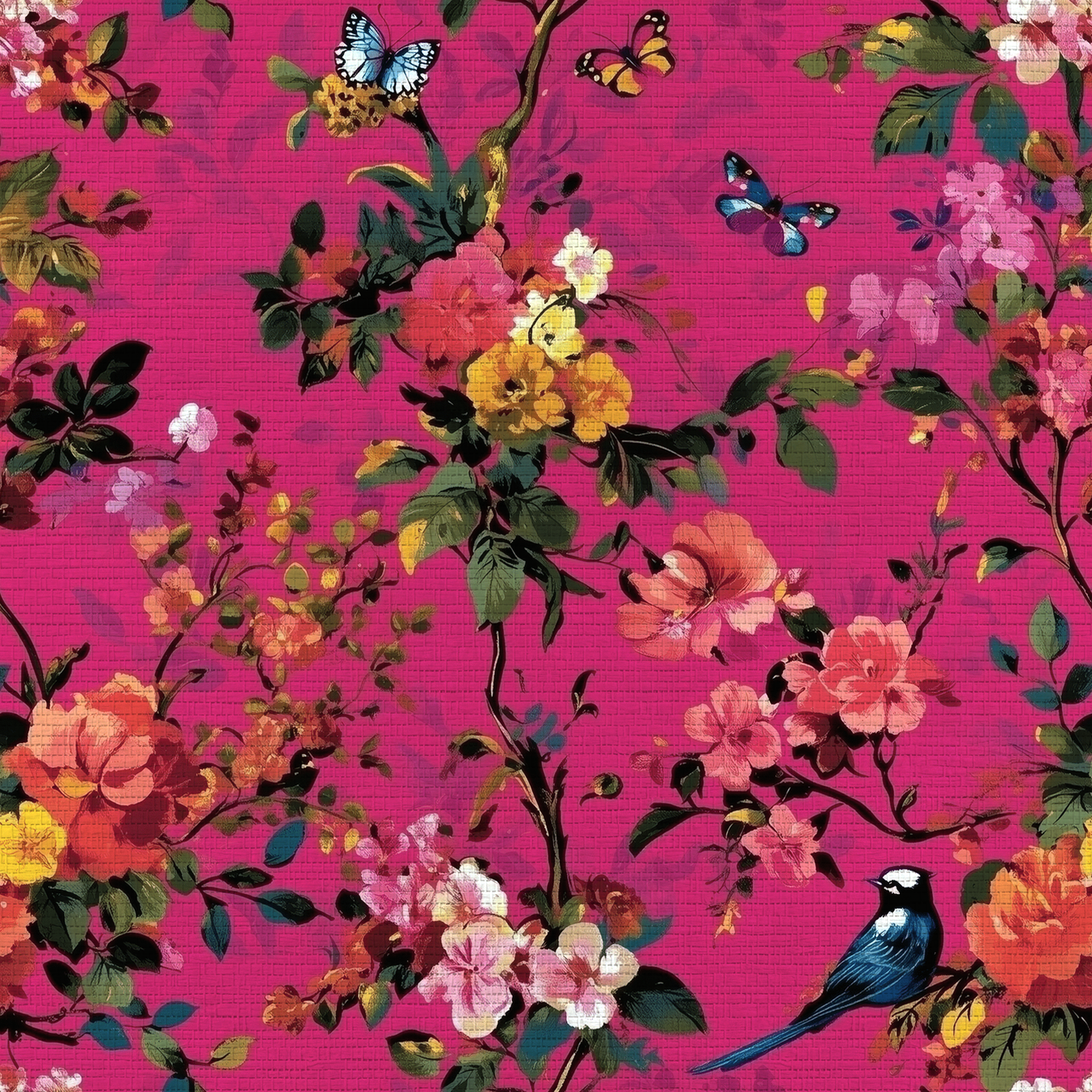 Zinnia Faux Grasscloth Wallpaper - Painted Paper