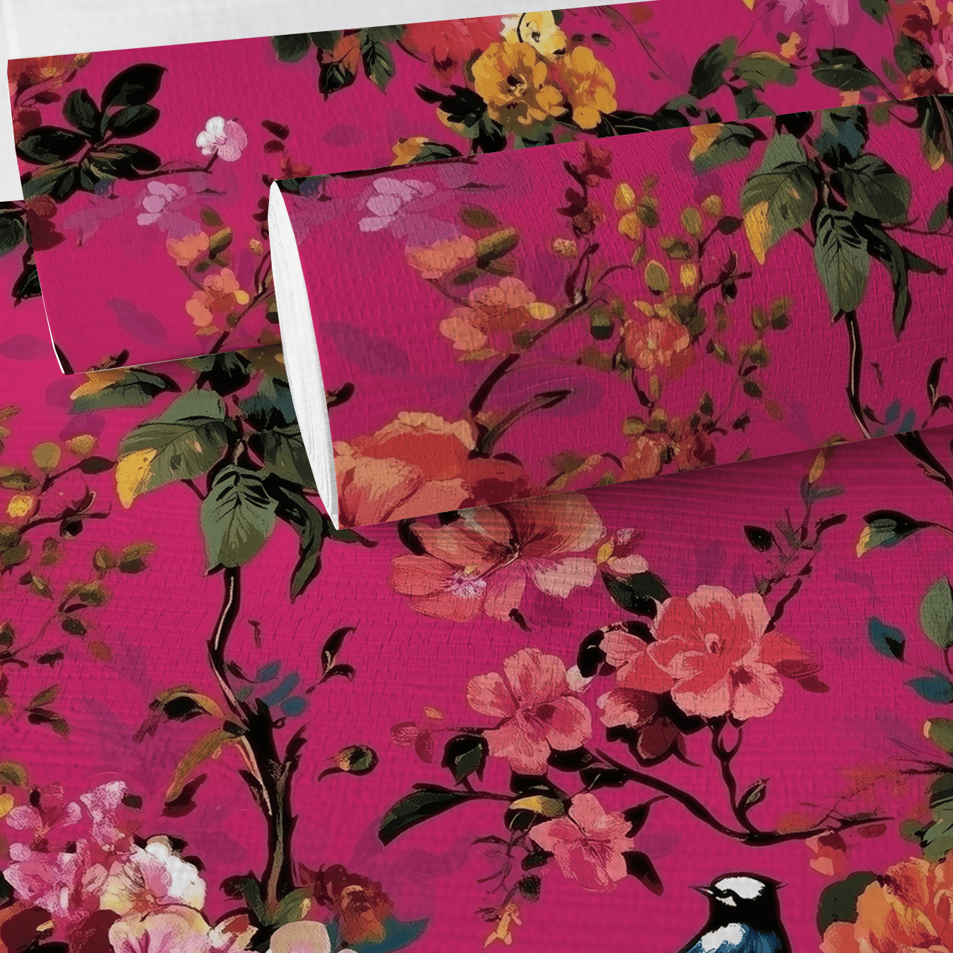Zinnia Faux Grasscloth Wallpaper - Painted Paper