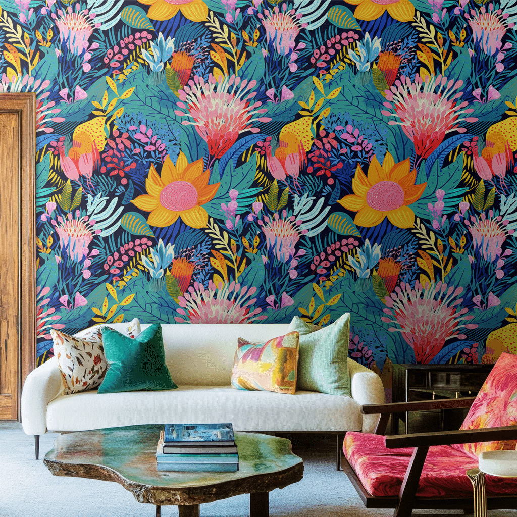 Zuri Floral Wallpaper - Benton Lane Home - Painted Paper