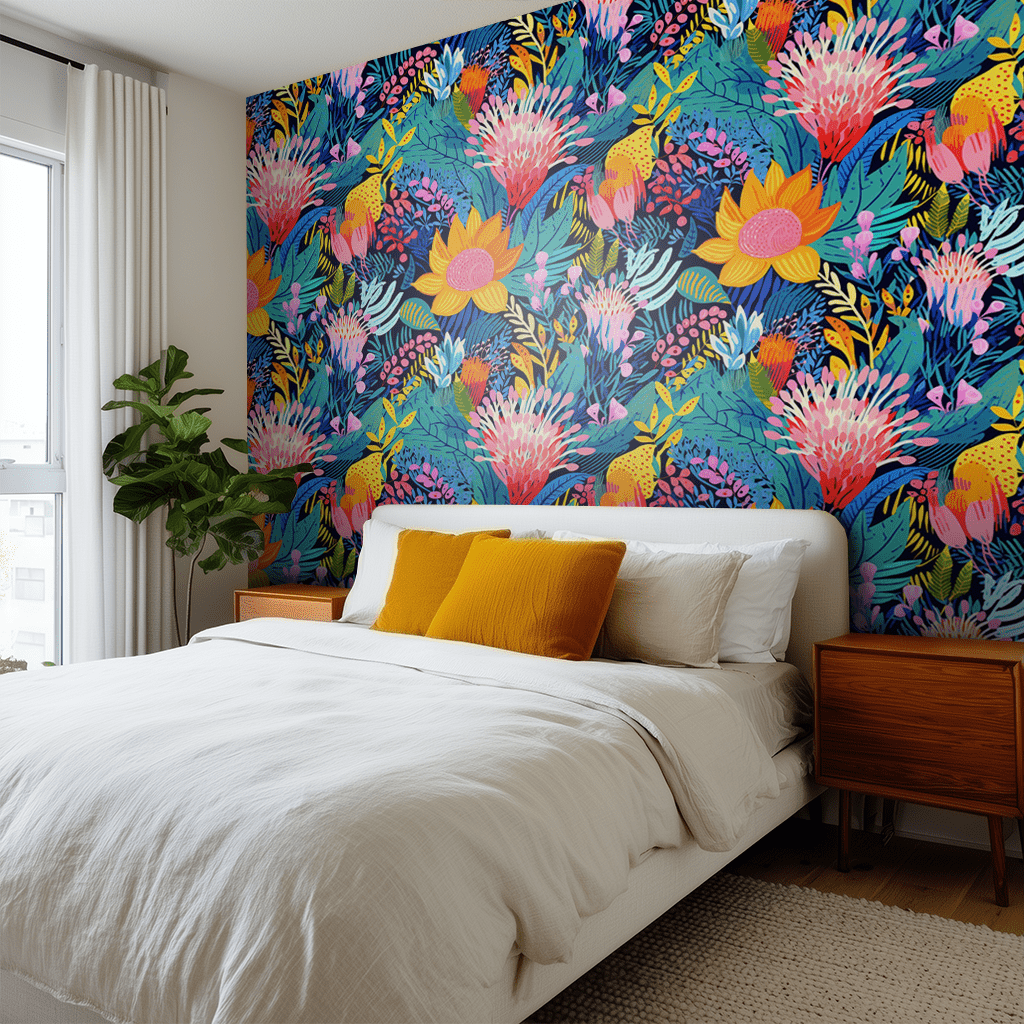 Zuri Floral Wallpaper - Benton Lane Home - Painted Paper